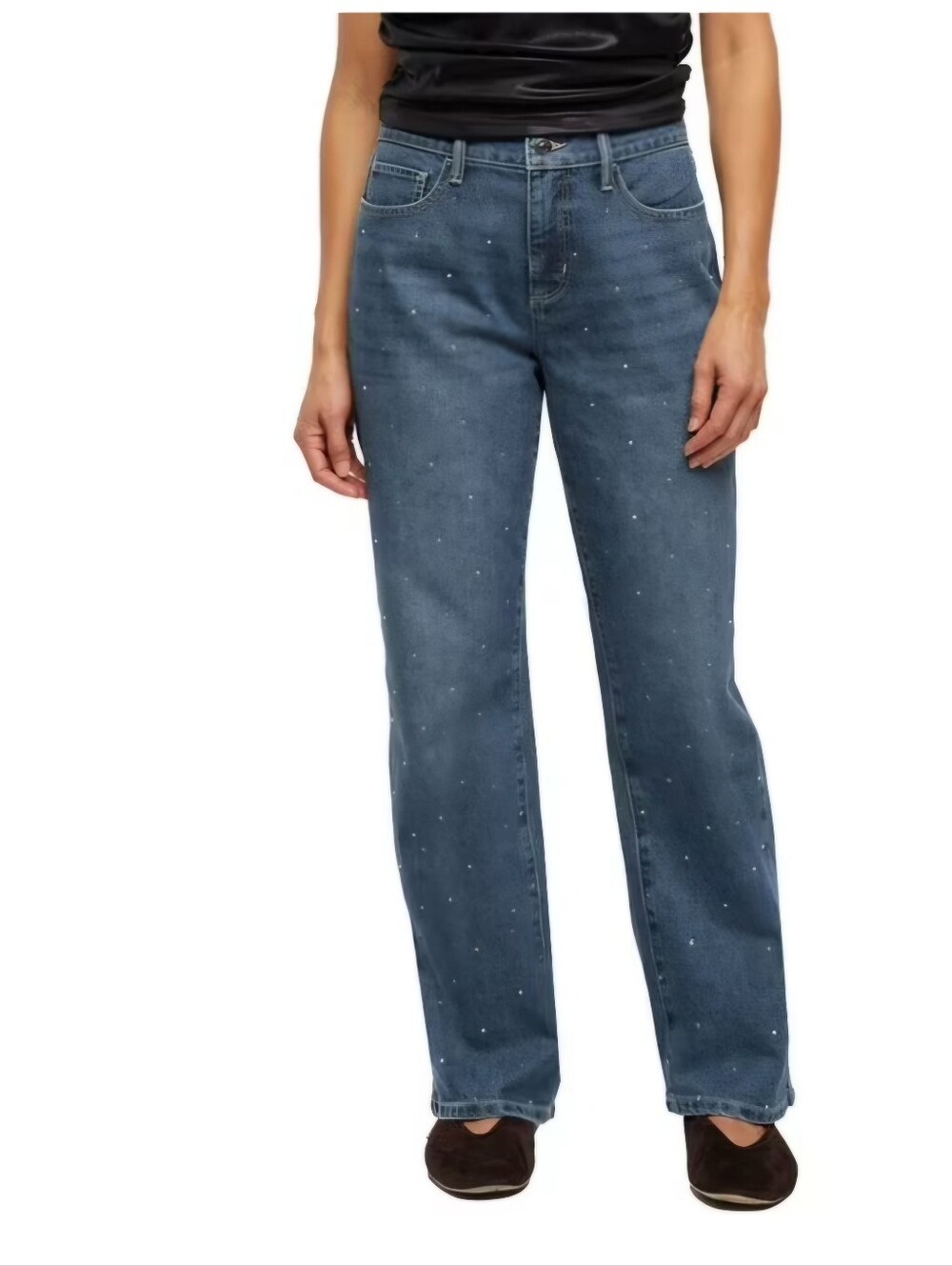 NWT Express Women's Embellished Straight Leg Jeans, Size 10